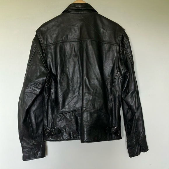 Harley-Davidson Black Leather Biker Jacket - Picture 8 of 10
